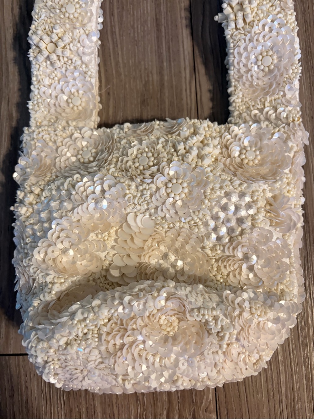 Marshalls Ivory Sequin Knot Wristlet - Picture 6 of 9